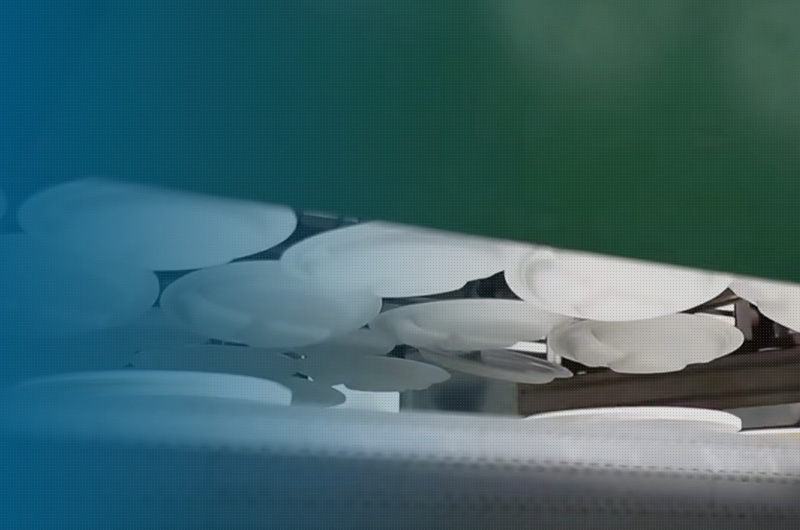 Molding production line in the production workshop.